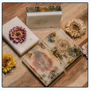 Organic oil & Donkey's Milk blended super luxury floral soaps